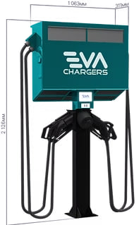 Комплекс для середнього часу зарядки Wall charge complex 160 kW